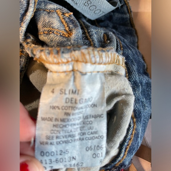 Little Boy’s Arizona Destroyed Bootcut Jeans Size 4 Slim - Picture 12 of 13